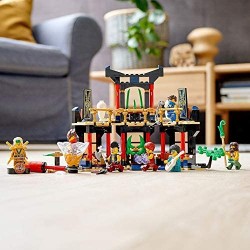 LEGO Ninjago Il Torneo degli Elementi, Playset Tempio con Piattaforma da Battaglia e Minifigure d oro di Lloyd, 71735