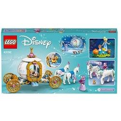 LEGO Disney Princess La Carrozza Reale di Cenerentola, Playset per Bambini con 2 Mini-Doll e 2 Cavalli, 43192