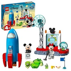 LEGO Disney Mickey and Friends Il Razzo Spaziale di Topolino e Minnie, Giocattoli per Bambini di 4 Anni con 2 Minifigure, 10774