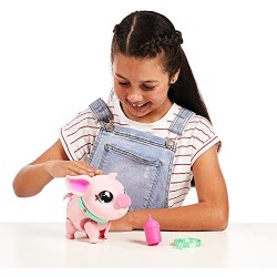 Giochi Preziosi - My Pet Pig - Little Live Pets, Piggly Il mio piccolo maialino, animale interattivo che cammina, balla, mangia,