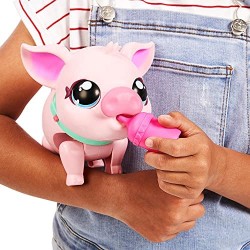 Giochi Preziosi - My Pet Pig - Little Live Pets, Piggly Il mio piccolo maialino, animale interattivo che cammina, balla, mangia,