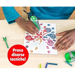 CRAYOLA- Super Pen Tigre, per sciogliere i Pastelli a Cera e Creare Disegni in Rilievo, attività Creativa e Regalo per Bambini, 