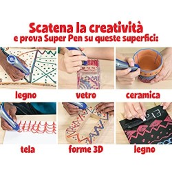 CRAYOLA- Super Pen Tigre, per sciogliere i Pastelli a Cera e Creare Disegni in Rilievo, attività Creativa e Regalo per Bambini, 