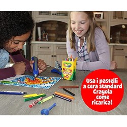 CRAYOLA- Super Pen Tigre, per sciogliere i Pastelli a Cera e Creare Disegni in Rilievo, attività Creativa e Regalo per Bambini, 