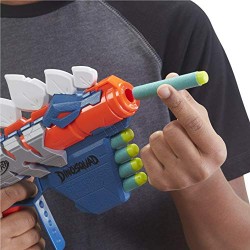 Hasbro-Nerf DinoSquad Stegosmash, blaster con supporto per 4, 5 dardi Nerf ufficiali, design Stegosauro spinoso, F0805EU4