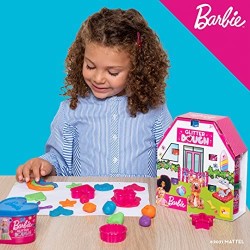 Lisciani Giochi - Barbie Glitter Dough Multipack 5 Vasetti, 88850