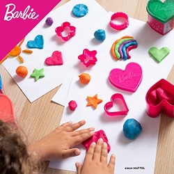 Lisciani Giochi - Barbie Glitter Dough Multipack 5 Vasetti, 88850