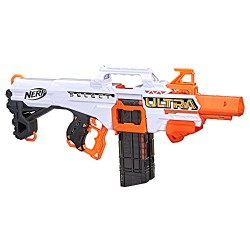 Hasbro - Nerf Ultra - Select, blaster completamente motorizzato, lancia a distanza o con precisione, include caricatori e dardi,