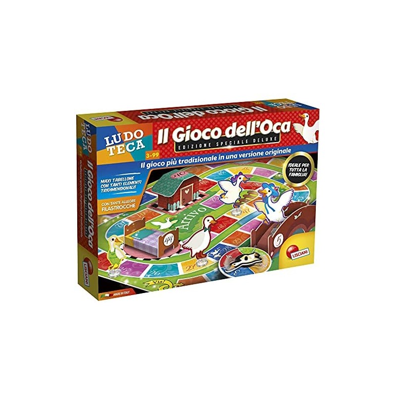 Lisciani Giochi- Ludoteca Gioco dell Oca Deluxe, Colore, 89147