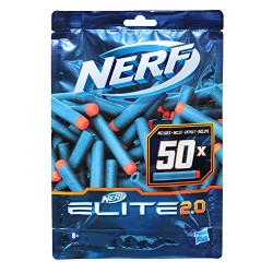 Hasbro - Nerf Confezione Ricarica Include 50 dardi 2.0 Ufficiali, Compatibile con Tutti i Blaster Nerf Elite, E9484EU40