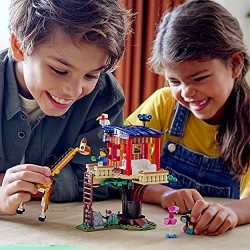 LEGO Creator 3 in 1 Casa sull’Albero del Safari, Catamarano, Biplano, Kit di Costruzione con Nave, Aereo, Giraffa e Leone, 31116