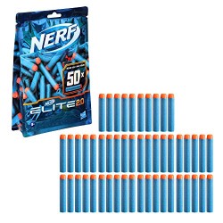 Hasbro - Nerf Confezione Ricarica Include 50 dardi 2.0 Ufficiali, Compatibile con Tutti i Blaster Nerf Elite, E9484EU40