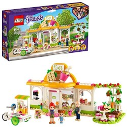 LEGO Friends Il Caffè Biologico di Heartlake, Set Educativo con 3 Mini Bamboline, Giocattoli per Bambini di 6 Anni, 41444