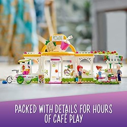 LEGO Friends Il Caffè Biologico di Heartlake, Set Educativo con 3 Mini Bamboline, Giocattoli per Bambini di 6 Anni, 41444