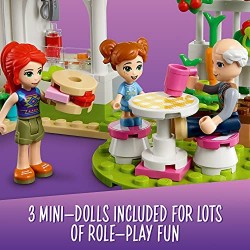 LEGO Friends Il Caffè Biologico di Heartlake, Set Educativo con 3 Mini Bamboline, Giocattoli per Bambini di 6 Anni, 41444