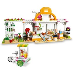 LEGO Friends Il Caffè Biologico di Heartlake, Set Educativo con 3 Mini Bamboline, Giocattoli per Bambini di 6 Anni, 41444