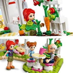 LEGO Friends Il Caffè Biologico di Heartlake, Set Educativo con 3 Mini Bamboline, Giocattoli per Bambini di 6 Anni, 41444