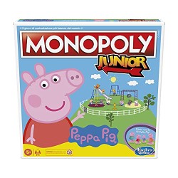 Hasbro - Monopoly Junior: Peppa Pig Edition, gioco da tavolo per 2-4 giocatori, per bambini dagli 5 anni in su, F16561031