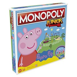 Hasbro - Monopoly Junior: Peppa Pig Edition, gioco da tavolo per 2-4 giocatori, per bambini dagli 5 anni in su, F16561031