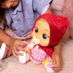 IMC Toys - CRY BABIES Storyland Scarlet, Bambola interattiva che piange lacrime vere, ispirata in una fiaba classica, con access