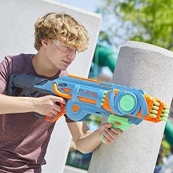 Hasbro - Nerf Elite 2.0 - Flipshots Flip-32, blaster con 32 canne porta dardi che si ribaltano per raddoppiare la potenza di lan