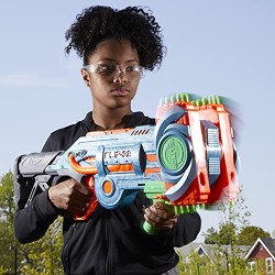 Hasbro - Nerf Elite 2.0 - Flipshots Flip-32, blaster con 32 canne porta dardi che si ribaltano per raddoppiare la potenza di lan