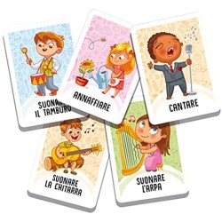 Liscianigiochi- Ludoteca Le Carte dei Bambini, Il Gioco dei Mimi, Multicolore, 89130