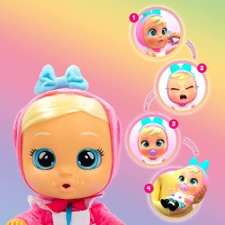 IMC Toys - CRY BABIES Storyland Alice, Bambola interattiva che piange lacrime vere, ispirata in una fiaba classica, con capelli 