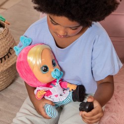 IMC Toys - CRY BABIES Storyland Alice, Bambola interattiva che piange lacrime vere, ispirata in una fiaba classica, con capelli 