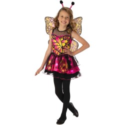 Rubie s - Costume da Farfalla, Colore: Rosa, Giallo, Nero, taglia S, 702125-S