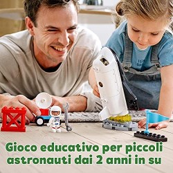 LEGO DUPLO Town Missione dello Space Shuttle, Set da Costruzione per Bambini 2 anni in su con Minifigure di Astronauti, 10944