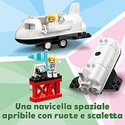 LEGO DUPLO Town Missione dello Space Shuttle, Set da Costruzione per Bambini 2 anni in su con Minifigure di Astronauti, 10944