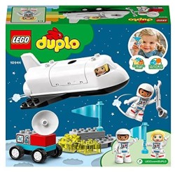 LEGO DUPLO Town Missione dello Space Shuttle, Set da Costruzione per Bambini 2 anni in su con Minifigure di Astronauti, 10944