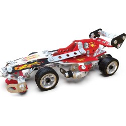 Spin Master - MECCANO Multimodello da 10, kit di costruzioni, Veicoli da Gara, 225 pezzi - dagli 8 anni, SP6060104