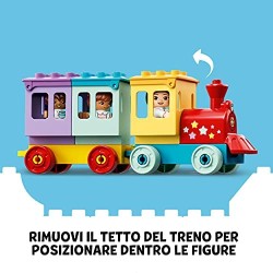 LEGO DUPLO Town Parco dei Divertimenti, Giocattoli per Bambini di 2 Anni, Parco Giochi con 7 Minifigure e Accessori, 10956