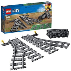 LEGO City Trains Scambi Ferroviari 6 Pezzi, Set di Accessori Aggiuntivi, 60238