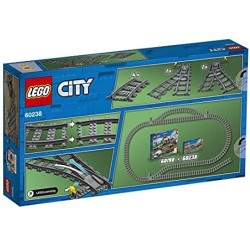 LEGO City Trains Scambi Ferroviari 6 Pezzi, Set di Accessori Aggiuntivi, 60238