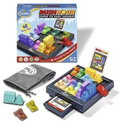 ThinkFun Rush Hour, Gioco di Logica, per 1+ Giocatori, Età 8+ (Versione Italiana), 76300