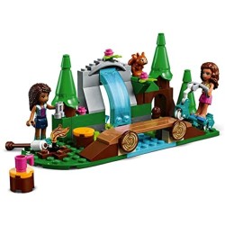 LEGO Friends La Cascata nel Bosco, Set di Costruzioni per Bambini di 5 Anni con le Mini Bamboline di Andrea e Olivia, 41677