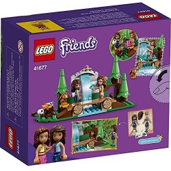 LEGO Friends La Cascata nel Bosco, Set di Costruzioni per Bambini di 5 Anni con le Mini Bamboline di Andrea e Olivia, 41677