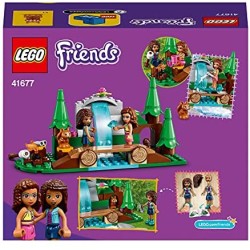 LEGO Friends La Cascata nel Bosco, Set di Costruzioni per Bambini di 5 Anni con le Mini Bamboline di Andrea e Olivia, 41677