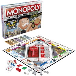 Hasbro - Monopoly - Niente è Come Sembra, Gioco da Tavolo per Famiglie, età 8+, con la Lente di Ingrandimento di Mr. Monopoly, F