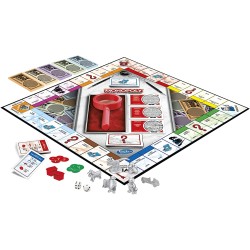 Hasbro - Monopoly - Niente è Come Sembra, Gioco da Tavolo per Famiglie, età 8+, con la Lente di Ingrandimento di Mr. Monopoly, F