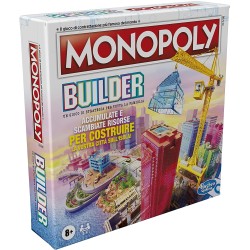 Hasbro - Monopoly - Builder, gioco da tavolo Monopoly per bambini dagli 8 anni in su, F1696103