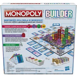 Hasbro - Monopoly - Builder, gioco da tavolo Monopoly per bambini dagli 8 anni in su, F1696103