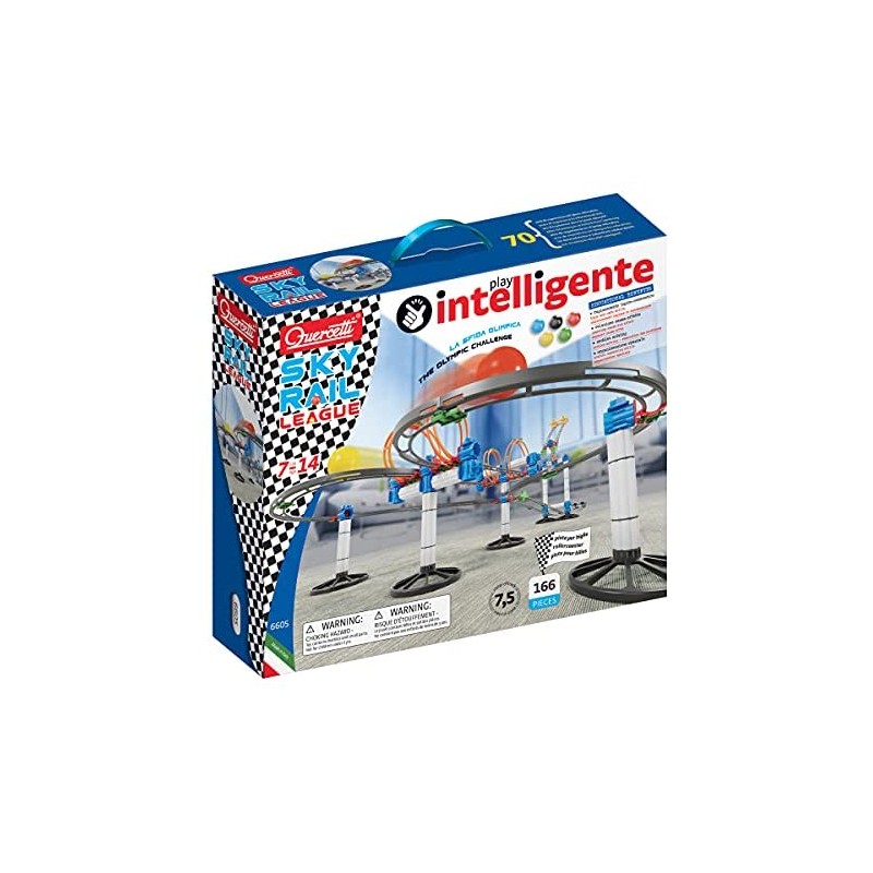 Quercetti 6605 Skyrail League, Multicolore, 166