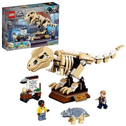 LEGO 76940 Jurassic World T. rex Dinosaur Fossil Exhibition Toy Playset for Kids Age 7 , Skeleton Model Building Set