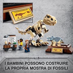 LEGO 76940 Jurassic World T. rex Dinosaur Fossil Exhibition Toy Playset for Kids Age 7 , Skeleton Model Building Set