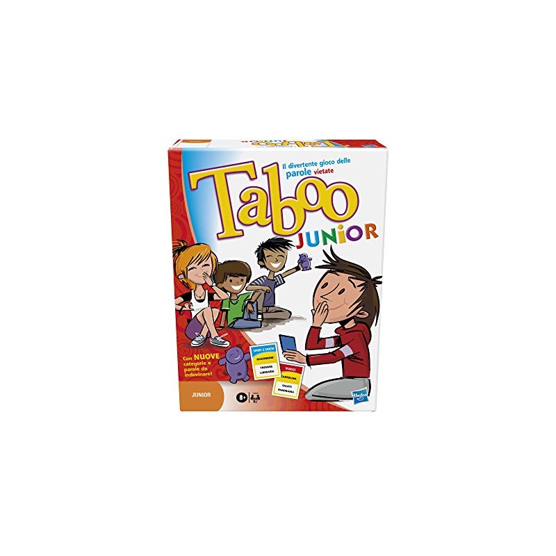 HASBRO - Gaming Taboo Junior Gioco in scatola per bambini da 8 anni in su, 143341030