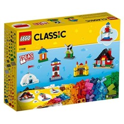 LEGO Classic Mattoncini e Case, Set da Costruzione, Giocattoli per Bambini dai 4 Anni in poi con 6 Modelli Facili da Costruire, 